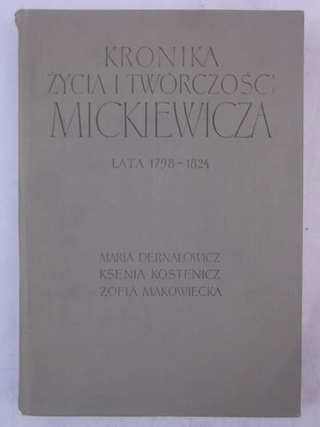Kronika życia i twórczości Mickiewicza. Marzec 1832 - czerwiec 1834