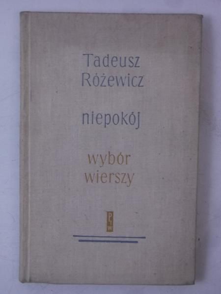 Niepokój. Wybór wierszy