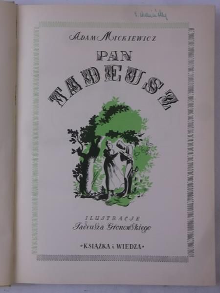 Mickiewicz Adam  -  Pan Tadeusz