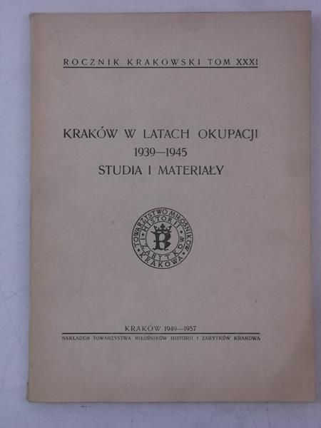 Rocznik krakowski, Tom XXXI