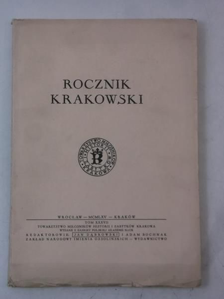 Rocznik Krakowski, Tom XXXV