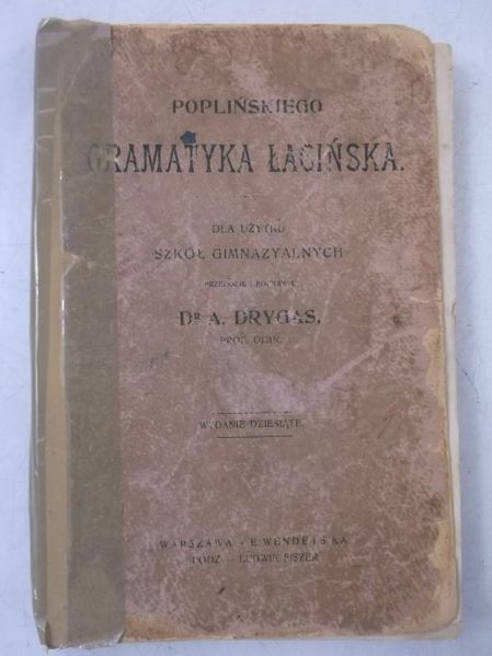 ego gramatyka łacińska, 1890 r.
