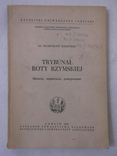 Nachtman Władysław - Trybunał Roty Rzymskiej