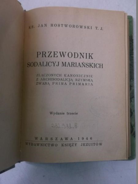 Przewodnik Sodalicyj Mariańskich, 1946 r.