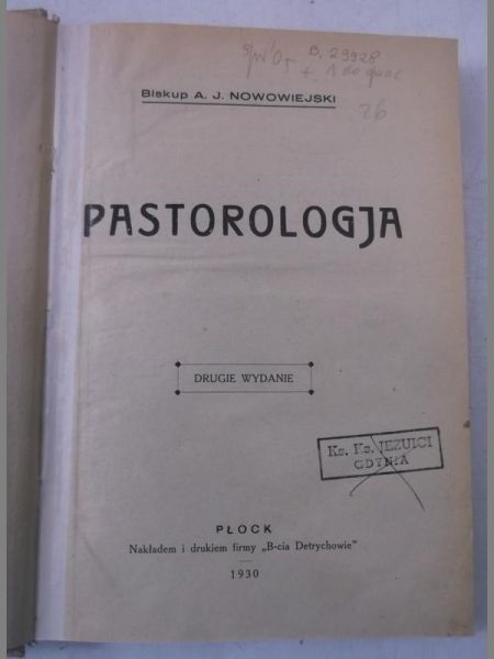 Pastorologja, 1930 r.
