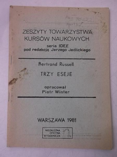 Russell Bertrand - Trzy eseje