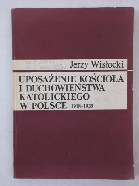 Uposażenie kościoła i duchowieństwa katolickiego w Polsce 1918-1939