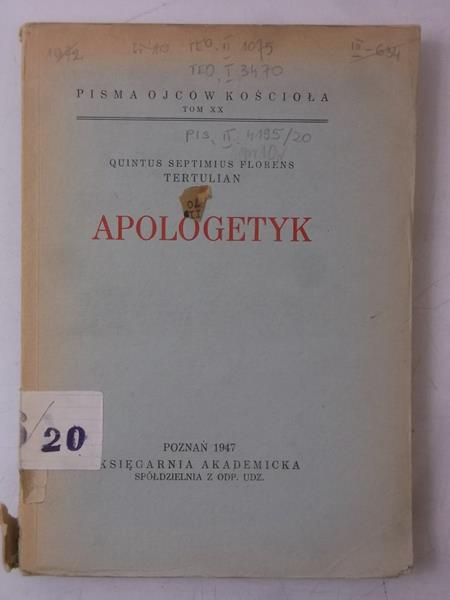 Apologetyk, 1947 r.