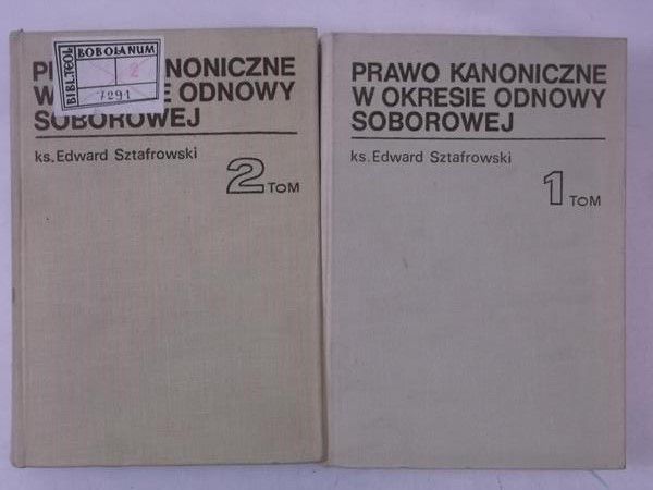 Prawo kanoniczne w okresie odnowy soborowej, Tom I-II
