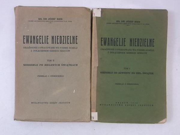 Ewangelje niedzielne Tom I-II, 1936 r.