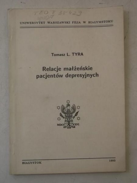 Relacje małżeńskie pacjentów depresyjnych