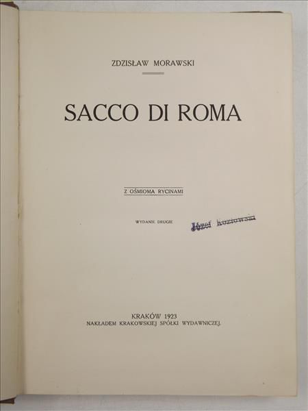 Sacco Di Roma, 1921 r.