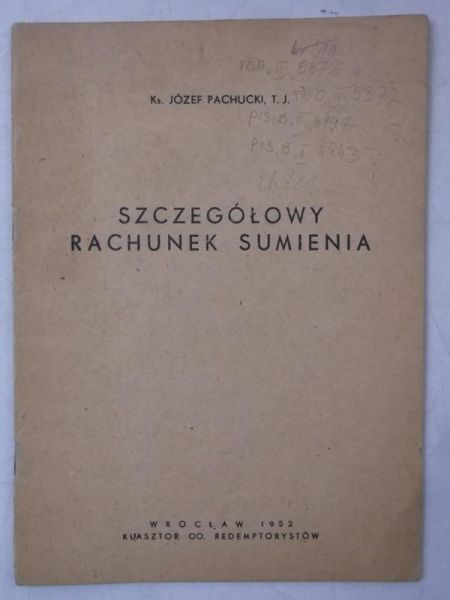 Pachucki Józef - Szczegółowy rachunek sumienia