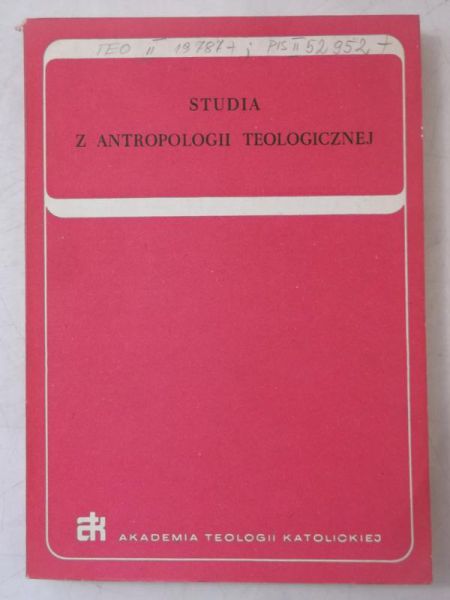 Studia z antropologii teologicznej