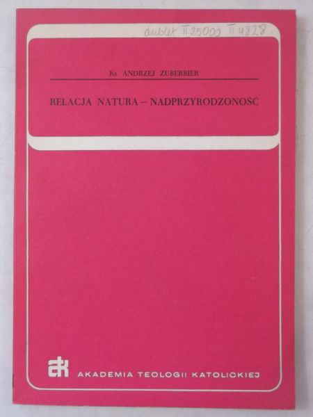 Relacja natura-nadprzyrodzoność