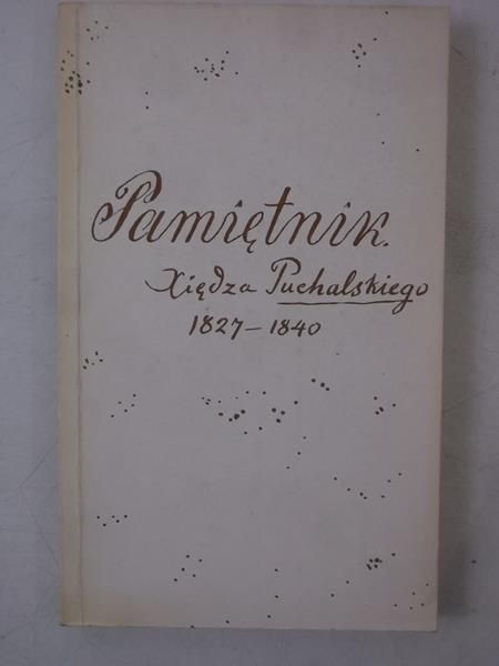Pamiętnik 1827 - 1840