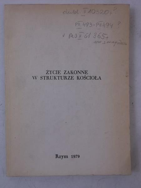 Życie zakonne w strukturze kościoła