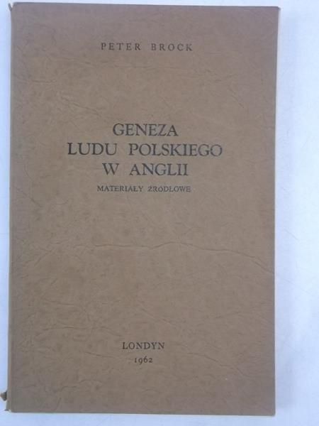 Geneza ludu polskiego w Anglii