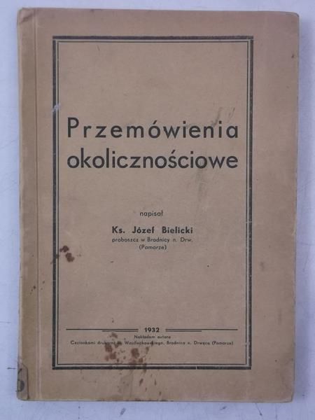 Bielicki Józef - Przemówienia okolicznościowe, 1932 r.