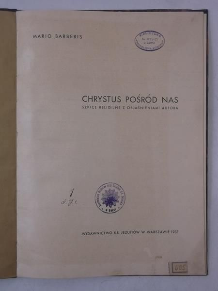 Chrystus pośród nas, 1937 r.