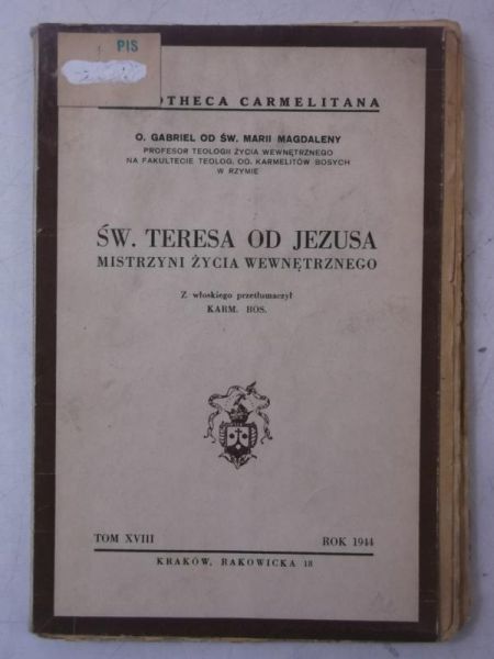 Św. Teresa  Jezusa, 1944 r.