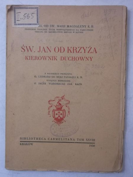 Św.   - Św. Jan  krzyża. Kierownik duchowny, 1950 r.