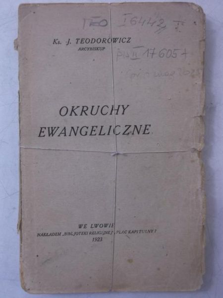 Okruchy ewangeliczne, 1923 r.