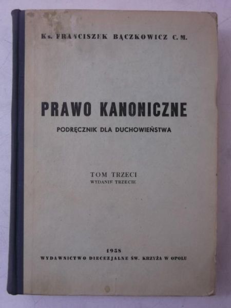 Prawo kanoniczne, tom II
