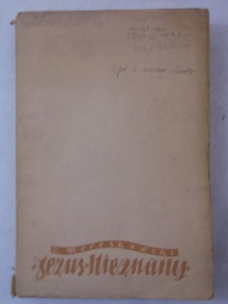 Jezus nieznany, 1937 r.