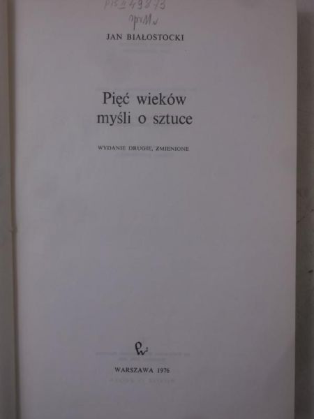 Pięć wieków myśli o sztuce