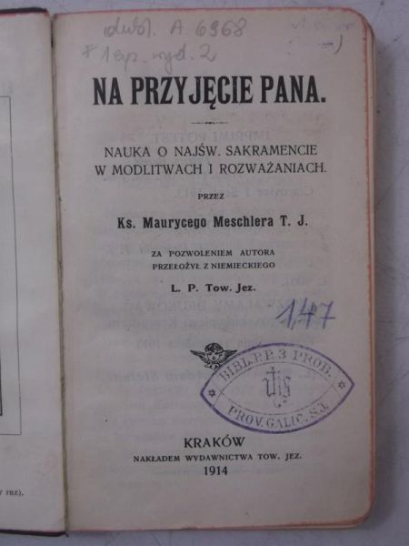 Na przyjęcie Pana, 1914 r.