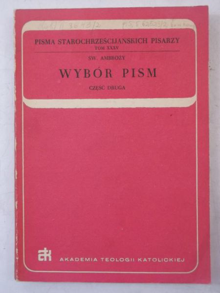 Wybór pism, część druga
