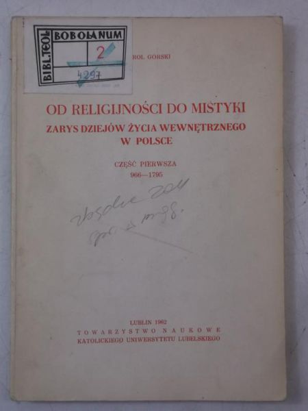 Od religijności do mistyki