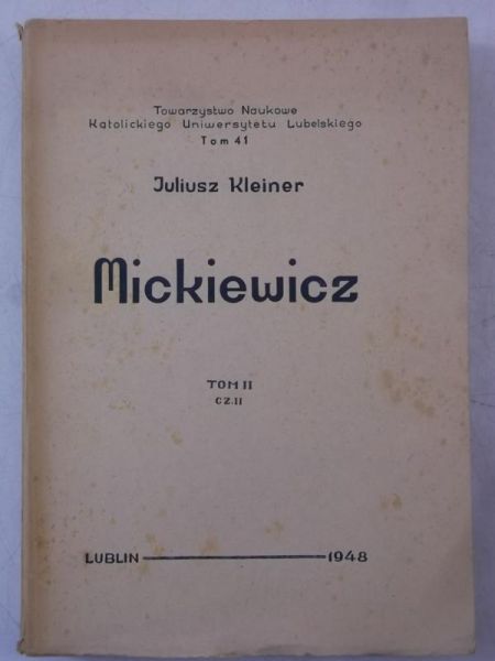 Mickiewicz, Tom II, cz. II, 1948 r.