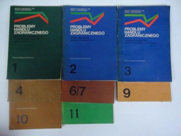 Problemy handlu zagranicznego, t. I, II, III, IV, VI/VII, IX, X, XI