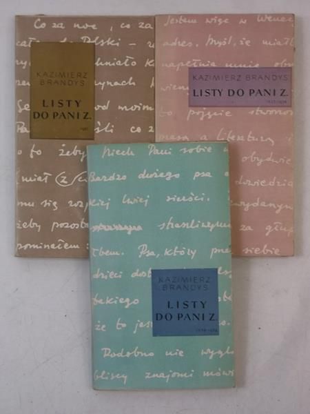 Brandys Kazimierz - Listy do Pani Z., 3 książki