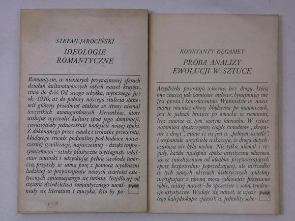 Ideologie romantyczne/Próba analizy ewolucji w sztuce