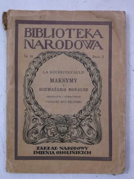 Maksymy i rozważania moralne, BN