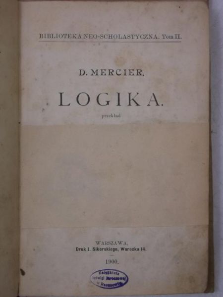 Logika, 1900 r.