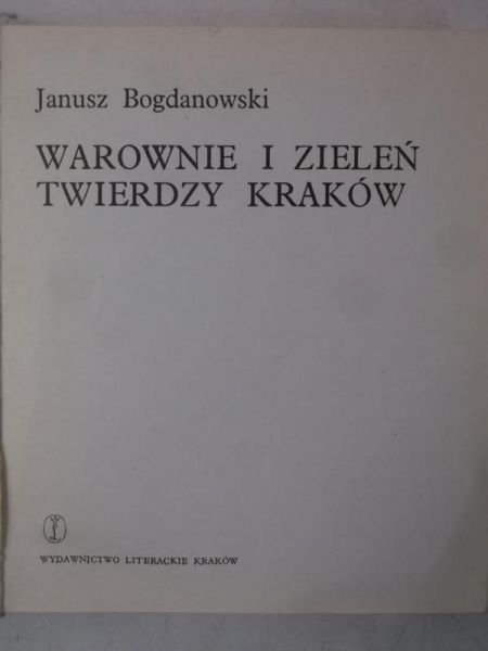 Warownie i zieleń twierdzy Kraków