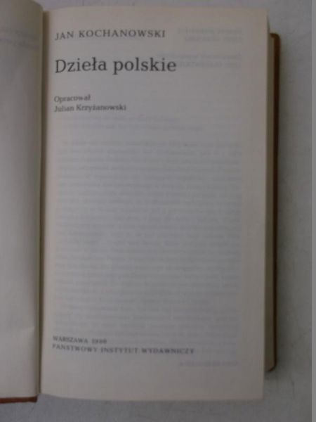 Dzieła polskie