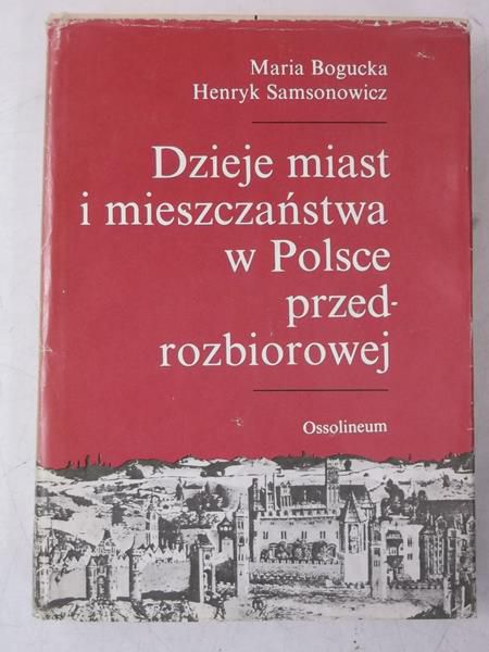 Dzieje miast i mieszczaństwa w Polsce przedrozbiorowej