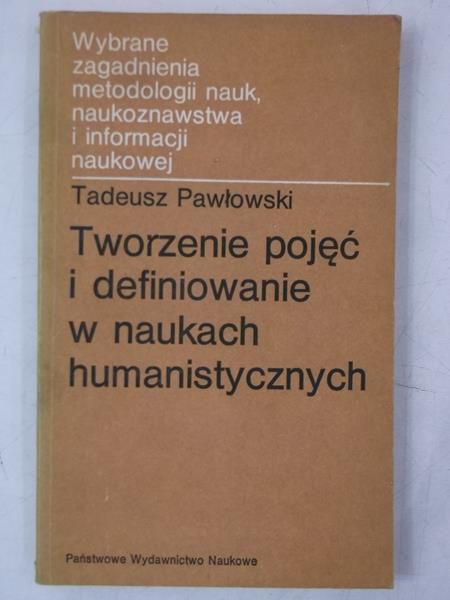 Tworzenie pojęć w naukach humanistycznych