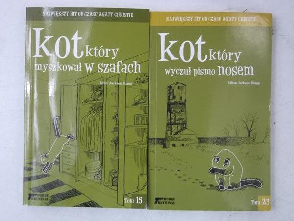 Braun Lilian Jackson  -  Kot, Który wyczuł pismo nosem / Kot, który myszkował w szafach