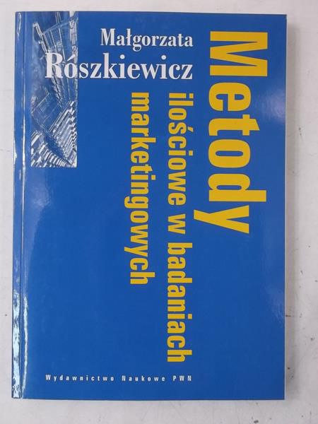 Rószkiewicz  - Metody ilościowe w badaniach marketingowych