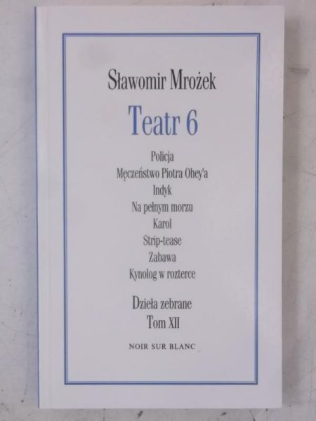 Teatr 6 Dzieła zebrane Tom XII, Nowa