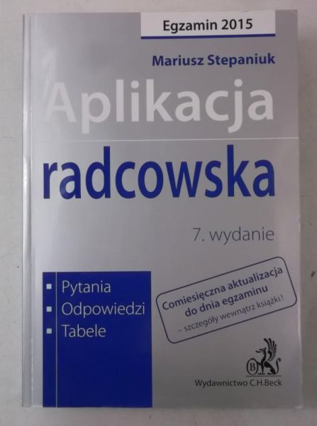 Aplikacja radcowska, Nowa