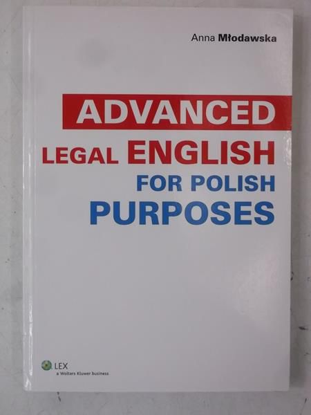 Młodawska Anna - Advanced Legal English, Nowa