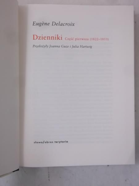 Dzienniki. Część pierwsza (1822-1853)