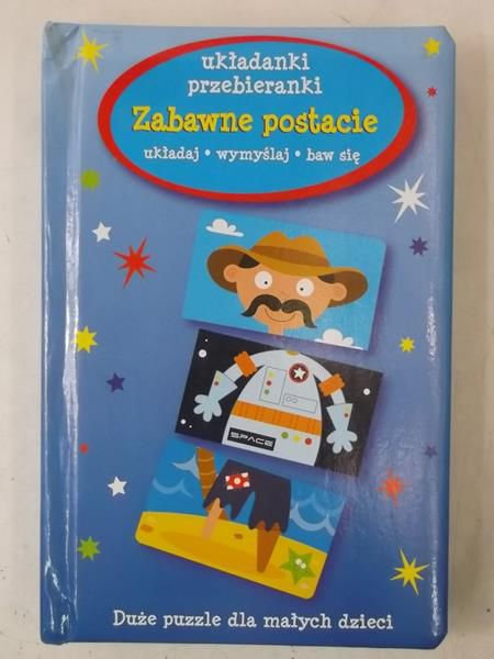 Zabawne postacie. Duże puzzle dla małych dzieci